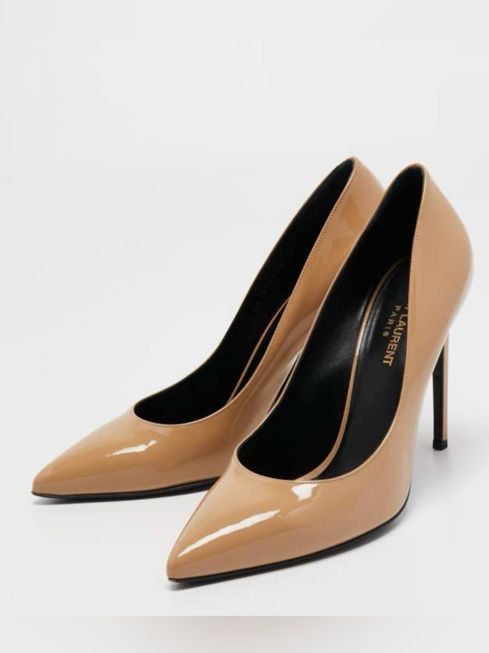 Saint Laurent Anja pumps in nude patent leather